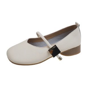 Zapatos de sola sola plana para mujeres 2024 nuevos zapatos de verano zapatos de abuela con falda de perlas de suela suave zapatos de embarazo Mary Pearl
