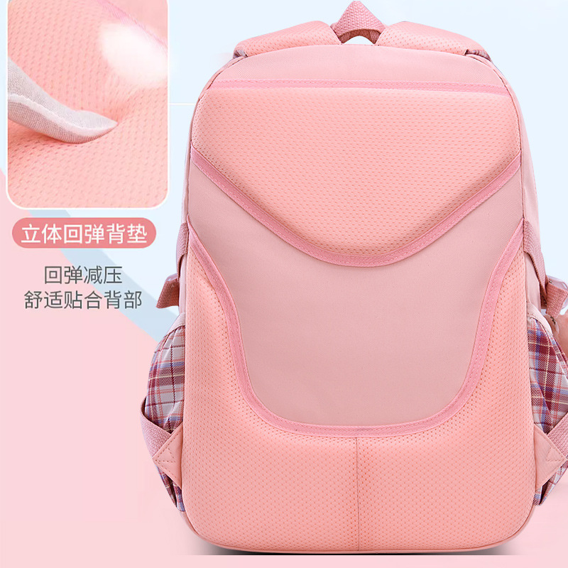 Transfronteriza nueva mochila de protección de la columna vertebral ligera de gran capacidad resistente al desgaste resistente a las manchas dulce niños Escuela Primaria estudiante mochila al por mayor