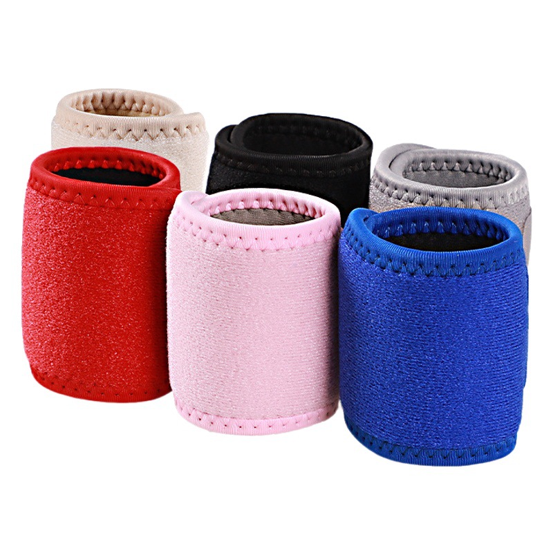 Correa de presión de bobinado protector de muñeca Velcro libre ajustable manga de dedo fijo transpirable color compuesto protector de muñeca transfronterizo