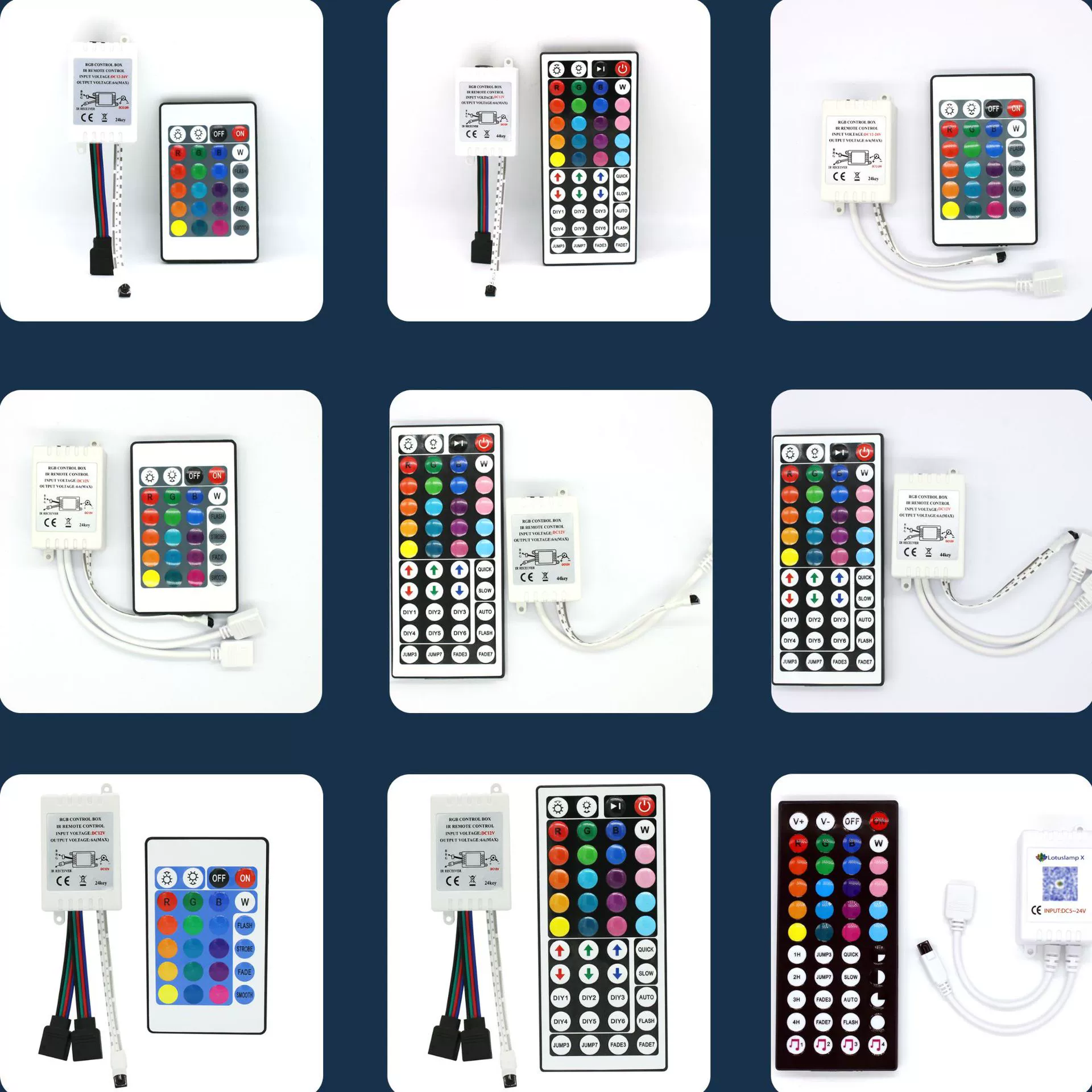 LED controller, light strip, remote control, 24 keys, 24 keys
