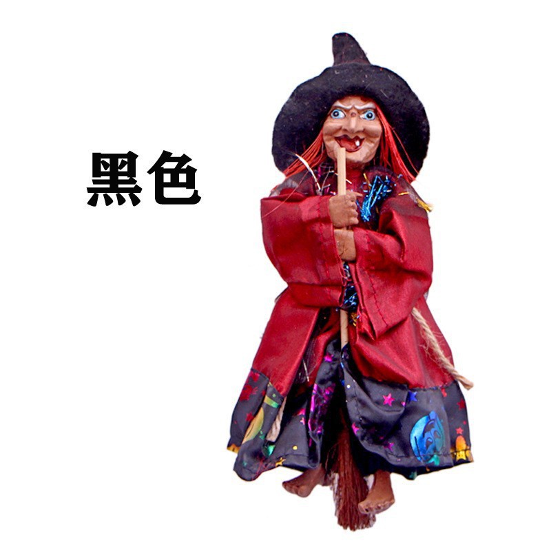 Halloween bruja colgante fantasma bar retro bruja colgante escobera decoración de la casa embrujada props decoración ktv