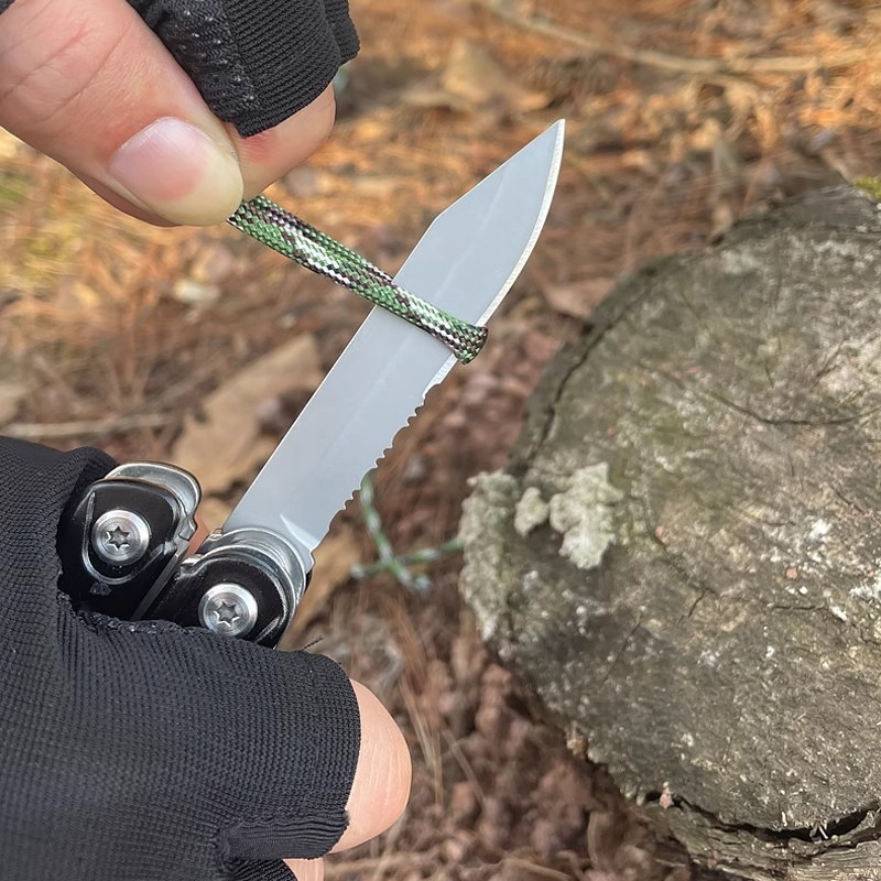 martillo plegable hacha al aire libre alicates herramienta multifuncional de campamento multi-martillo tijeras llave para romper ventanas