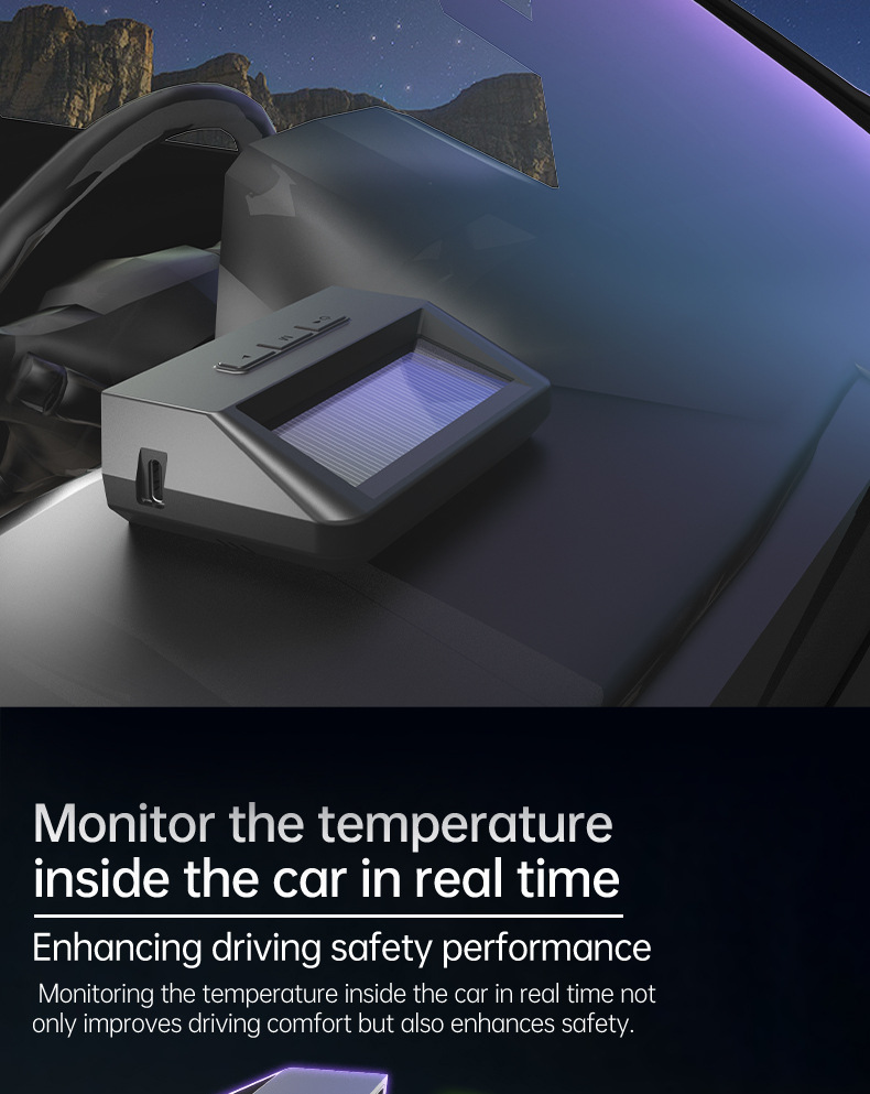 T17 Tire Pressure Monitoring System High-Precision Solar-Powered Tire Pressure Monitor Tpms Tire Pressure Wireless Device Smart