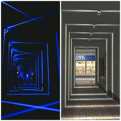 射线灯led创意壁灯窗台灯360°发光束灯KTV酒吧走廊过道装饰线条|ru