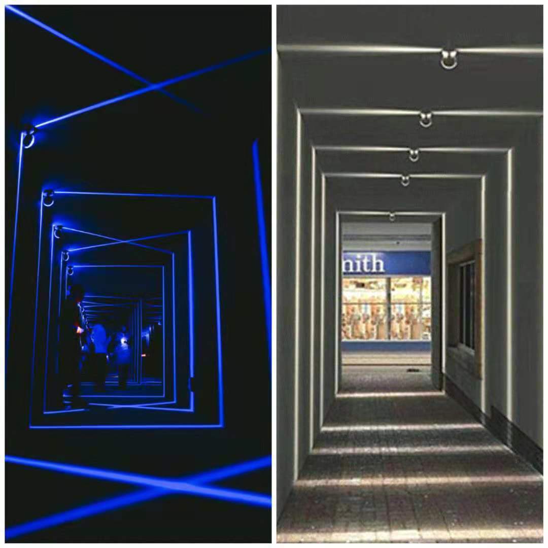 射线灯led创意壁灯窗台灯360°发光束灯KTV酒吧走廊过道装饰线条|ms