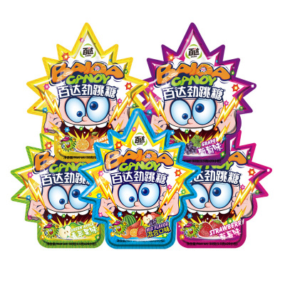 30g跳跳糖百达劲跳糖8090后小零食批发挂条爆炸糖果儿童混合口味
