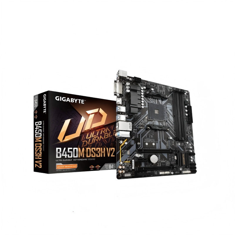 Gigabyte B450M Ds3H V2 Computer Motherboard Supports Amd 5000/3Rd Generation Ryzen Processors Gigabyte B450M Ds3H V2 Computer Motherboard Supports Amd 5000/3Rd Generation Ryzen Processors