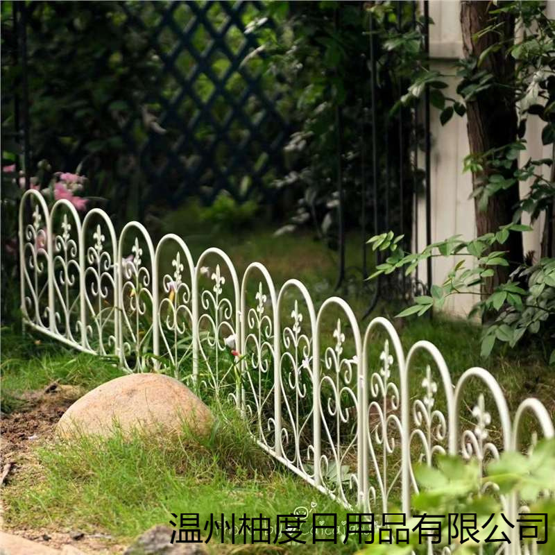 庭院花园铁艺围栏栅栏小篱笆户外欧式装饰阳台架子花支架攀爬花插