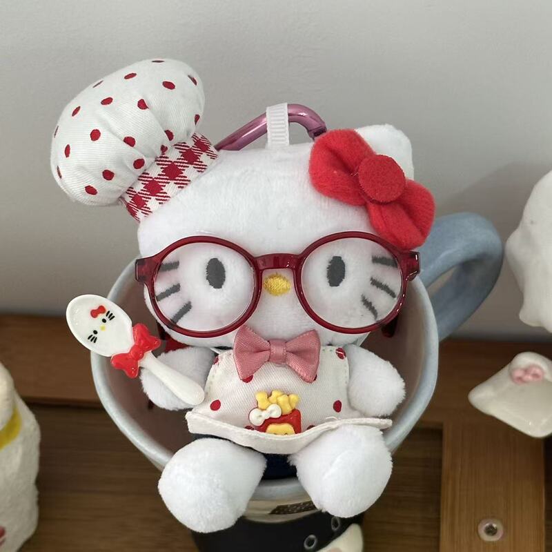 粉墨kitty小香风裙摆玩偶背包挂件ins风高级感精致挂饰爱心扣钥匙|undefined