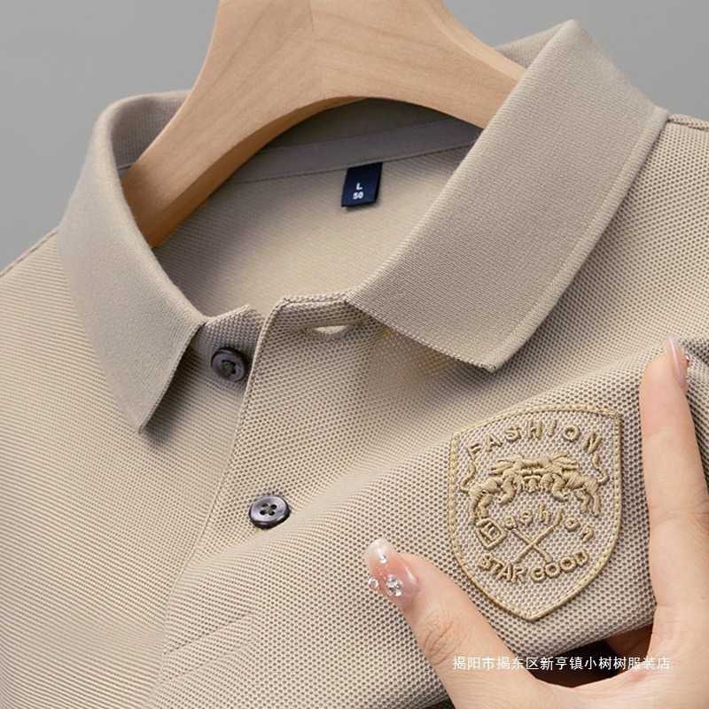 Men's Polo Shirt, Solid Color, Lapel, Base Layer, New Style, Short Sleeve, Foreign Trade Dropshipping, Men's Clothing, Re-season New Style
