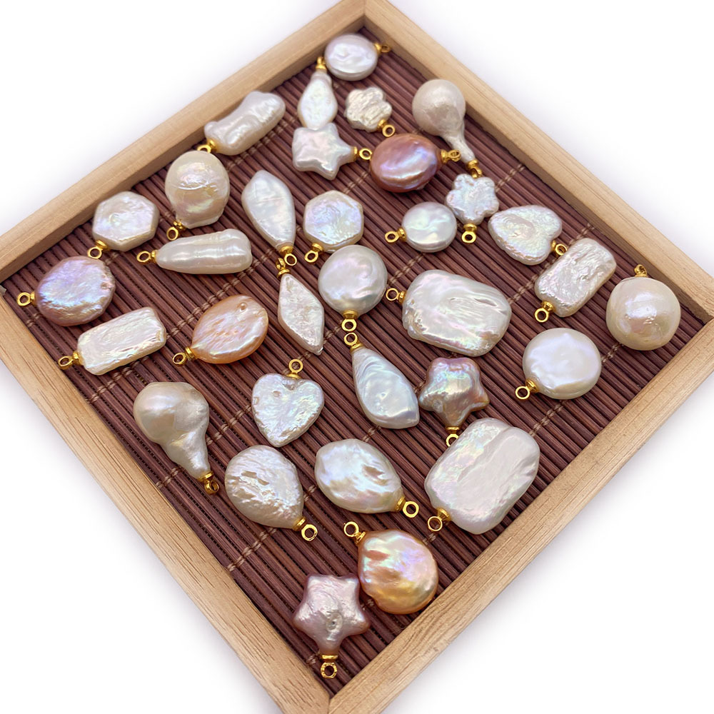 DIY Jewelry Accessories, Necklace Classification 1 Piece Quantity 1 Piece Simple Style Classic Style Irregular Pentagram Solid Color Freshwater Pearl Freshwater Pearl Pearl DIY Jewelry Accessories Necklace