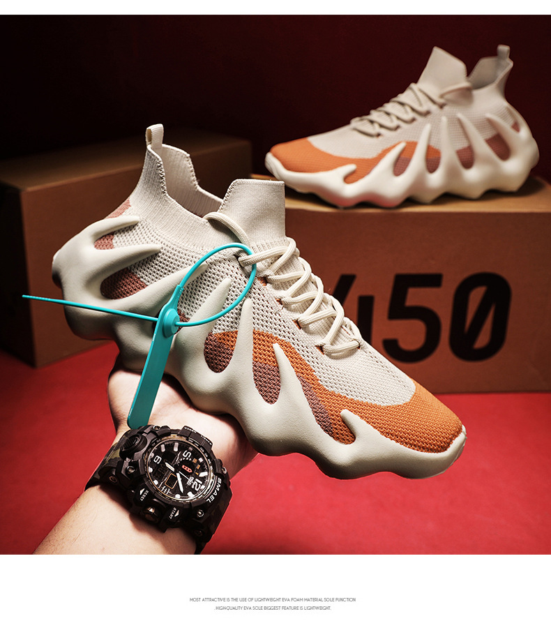 2023 Sommer neue Herren Sportschuhe Studenten Vance Kokosnuss Schuhe atmungsaktiv fliegendes Mesh Casual Running trendige Schuhe_voghion.com