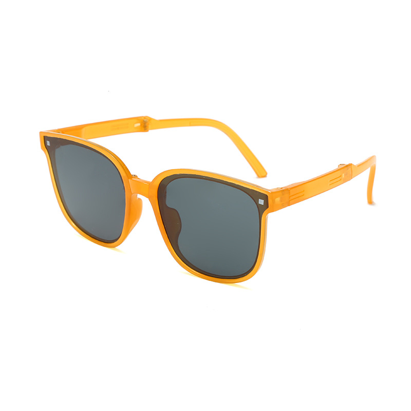 2023 new children's folding sunglasses wholesale ultra-light sunscreen ins boys and girls folding sunglasses children's glasses