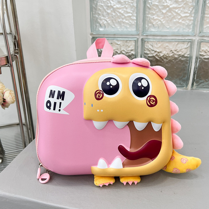 Kindergarten schoolbag mujer 2024 nueva historieta niños lindos dinosaurio mochila masculina niños ocio viaje pequeña mochila