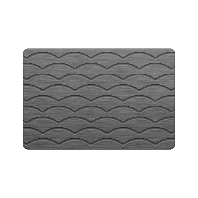 Alfombra de barro de diatomeas, alfombra de suelo de baño, alfombra de pies seca antideslizante, alfombra de inodoro, alfombra de inodoro de entrada, venta en caliente transfronteriza