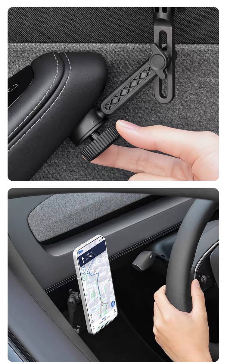 Suitable for Tesla Door-Side Mobile Phone Car Mount, New Model 3/Y Magnetic Phone Holder Yl Door Handle Base