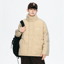 儒孟冬季新款加厚保暖休闲宽松百搭立领90白鸭绒男潮牌羽绒服外套