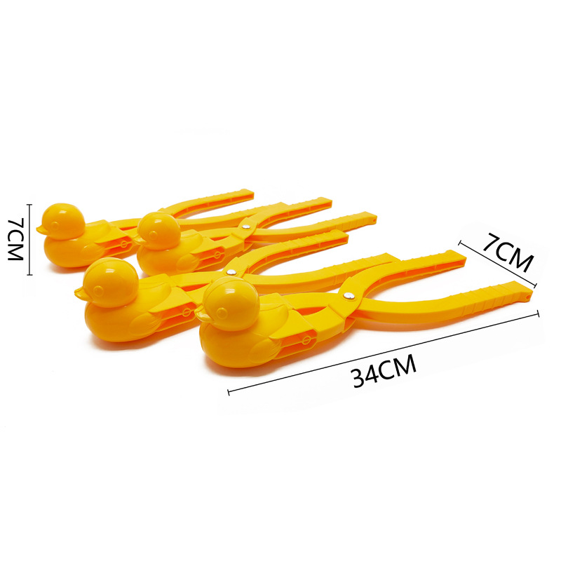 Gran clip de bola de nieve juguetes de nieve niños al aire libre artefacto pato de invierno clip de bola de nieve al por mayor transfronterizo