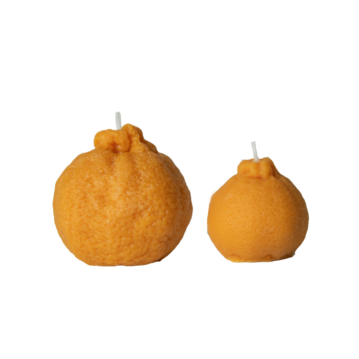 Hecho a mano naranja fruta forma aromaterapia fragancia vela naranja niños amigo regalo decoración del hogar adornos