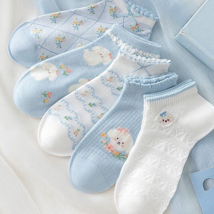 Women's Summer Lace Japanese-Style Mesh Boat Socks, Thin Breathable Low-Cut Shallow Women's Socks, Zhuji Socks Wholesale and Dropshipping