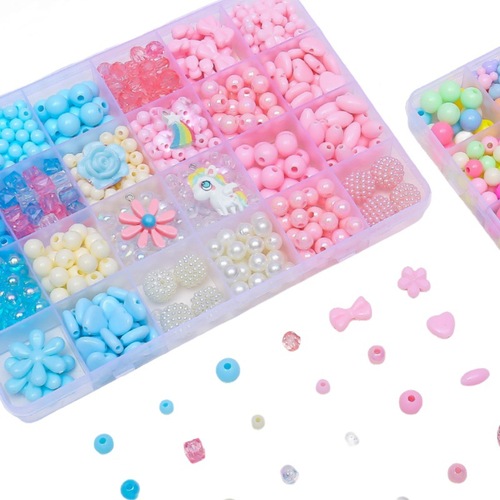 Children's Small Toys 4-6 Handmade Bead Gift for Girls Cross-border Toys Kindergarten DIY Material Pack for Both Boys and Girls