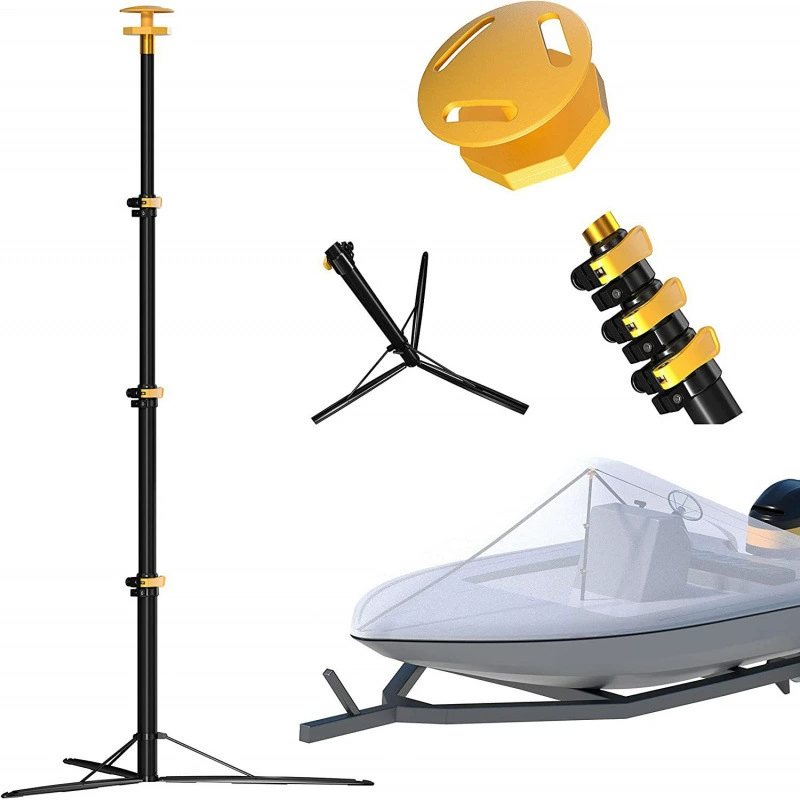 Система опорных кронштейнов для крышки лодки Регулируемая высота основания Алюминиевая крышка плавучего моста Алюминиевая лодочный костюм класса лодки