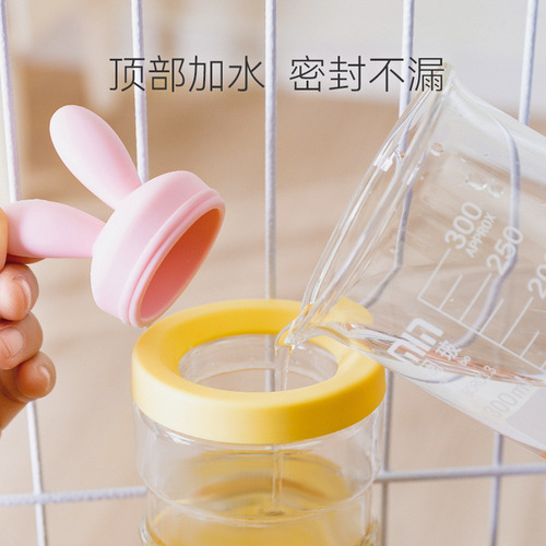 Hanging water fountain puppy water fountain automatic hanging kettle feeding water hanging cage cat pet water dispenser supplies