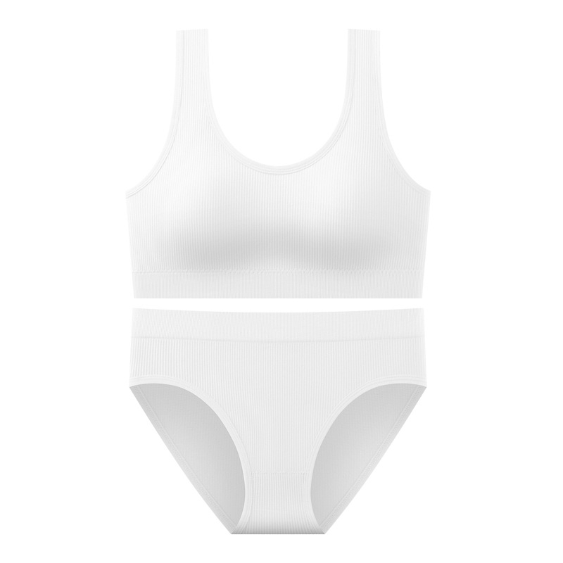 Traje trasero deportivo sin costuras, sujetador fruncido con almohadilla para el pecho para mujer, chaleco a prueba de golpes para correr yoga, ropa interior a juego