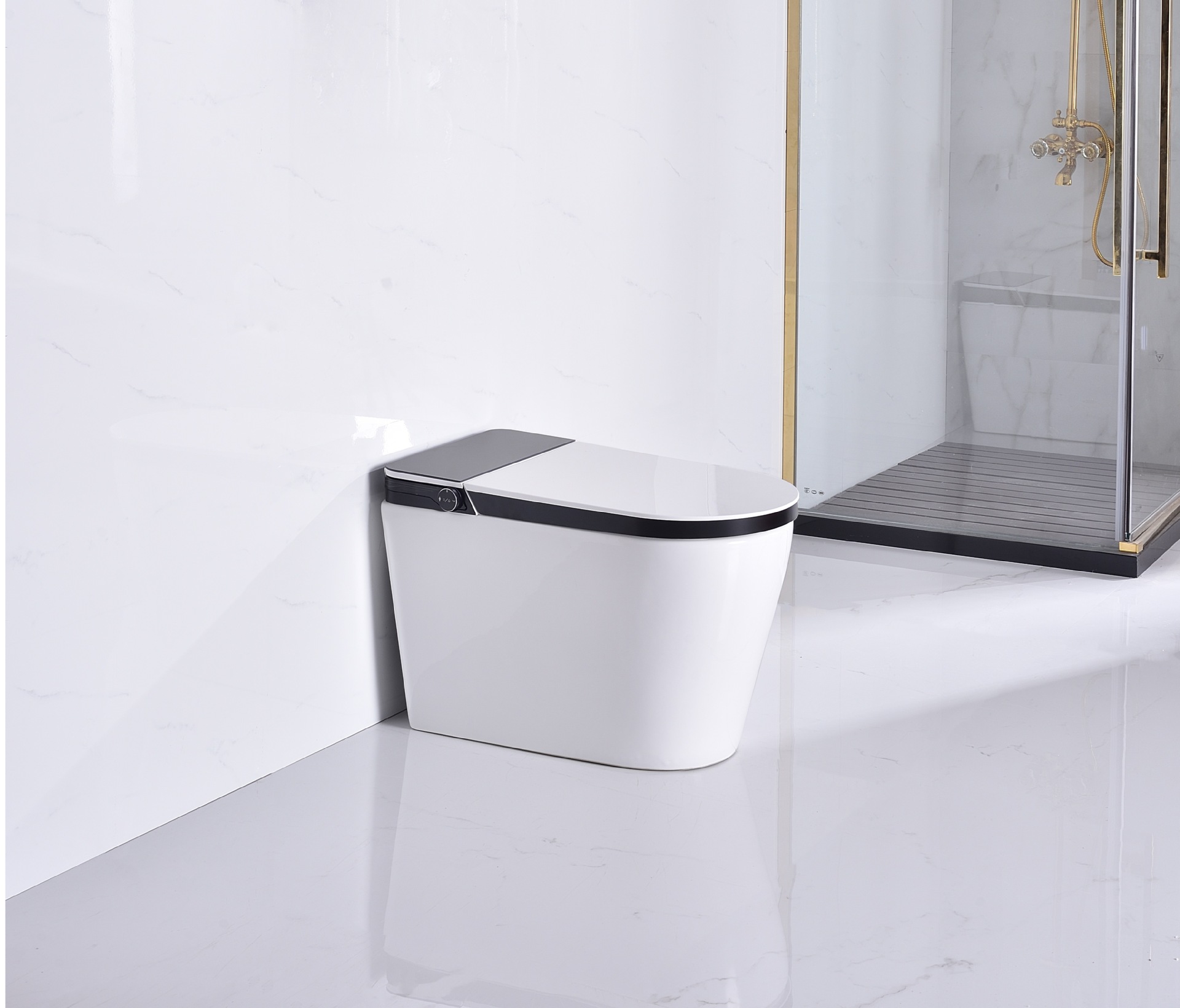 Weiyanni IK-395 de inodoro inteligente versión estándar sifón fila inferior inodoro hogar inteligente Baño