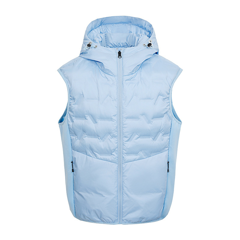 2025 Winter Functional Style Solid Color Lightweight down Vest Men's and Women's Loose down Tops Top