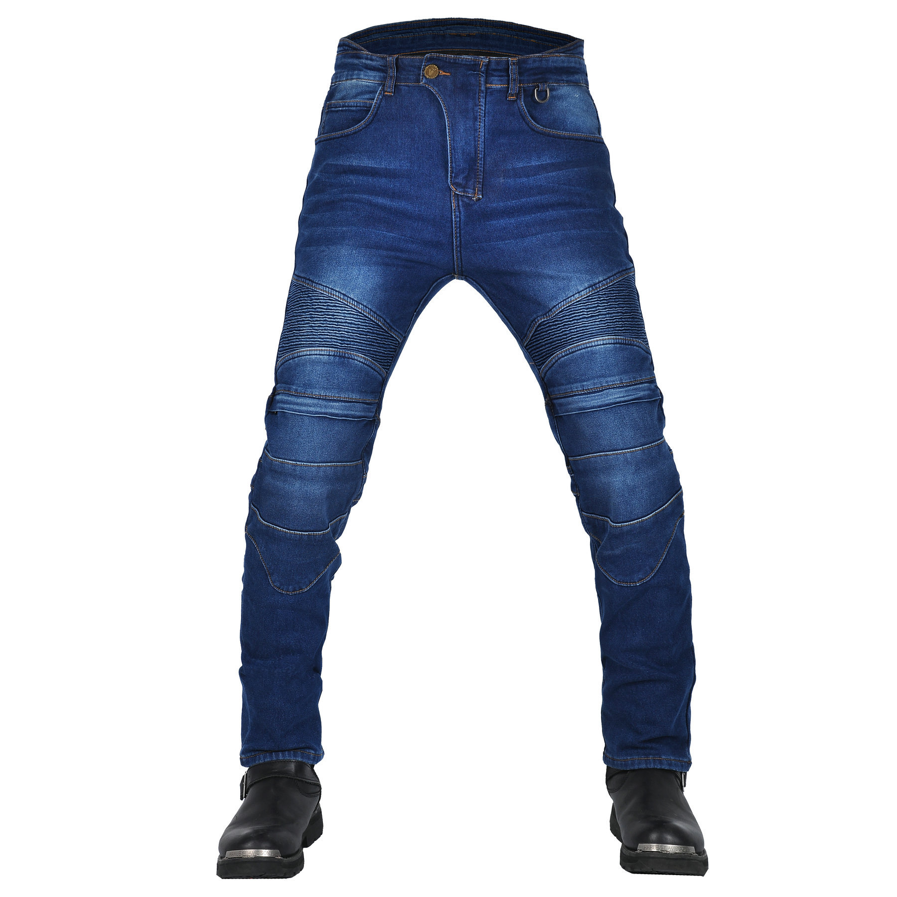 VOLERO Pantalones vaqueros de la motocicleta de los hombres y de las mujeres de la motocicleta pantalones de montar de Invierno Polar forrado pantalones de carreras calientes CE equipo de protección