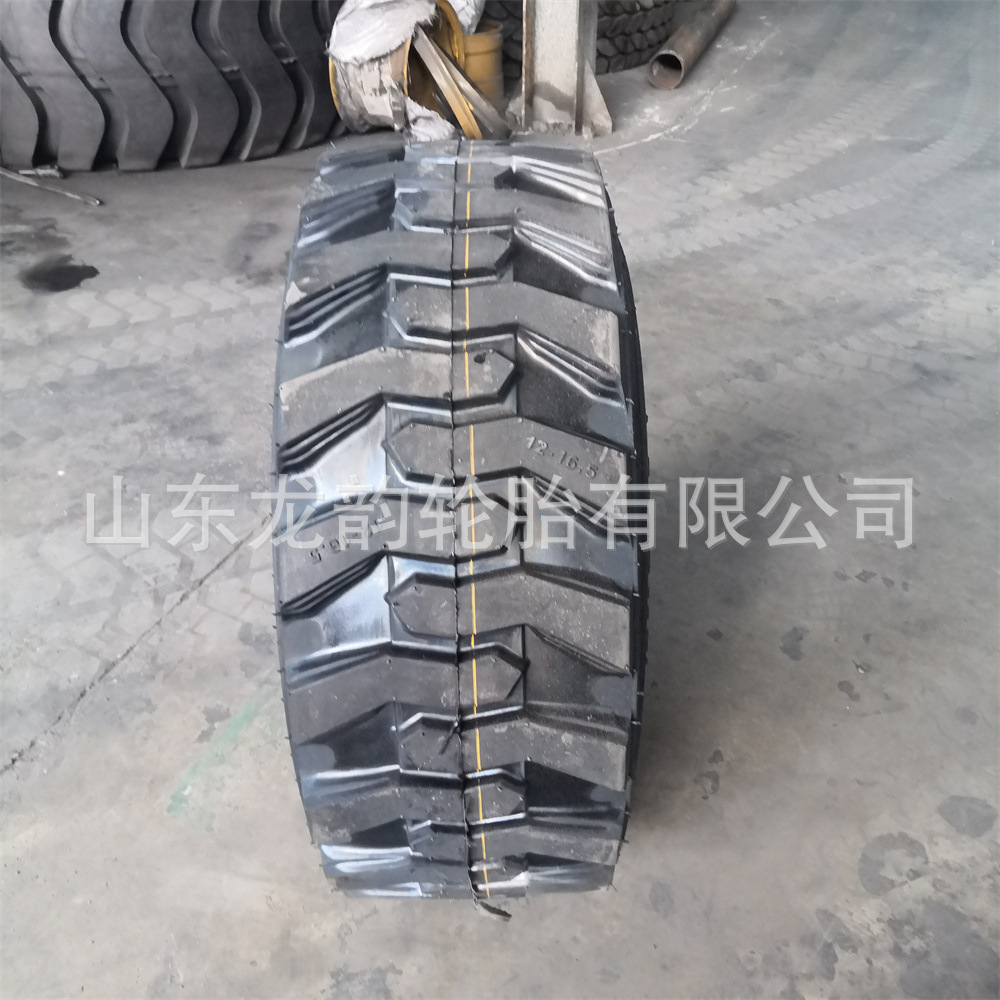 滑移装载机真空轮胎12-16.5扫地机路面清扫机实心轮胎可配钢圈