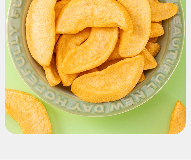 Freeze-Dried Yellow Peach Slices 500g Bulk Dried Fruit for Baking Snowflake Crisp and Desserts in use