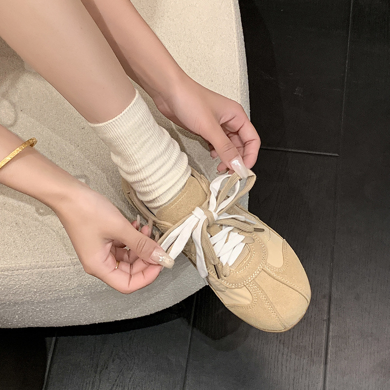 Summer Avocado Square-Toe Retro German Training Shoes for Women 2026 New Thick-Soled Lightweight Breathable Casual Sports Jogging Shoes Summer Avocado Square-Toe Retro German Training Shoes for Women 2026 New Thick-Soled Lightweight Breathable Casual Sports Jogging Shoes