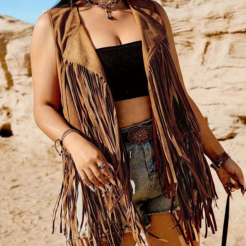2026 Thick Tassel Spring/Summer Women's European and American New Vintage Style Versatile Slimming Slim-Fit Thick Vest 2026 Thick Tassel Spring/Summer Women's European and American New Vintage Style Versatile Slimming Slim-Fit Thick Vest