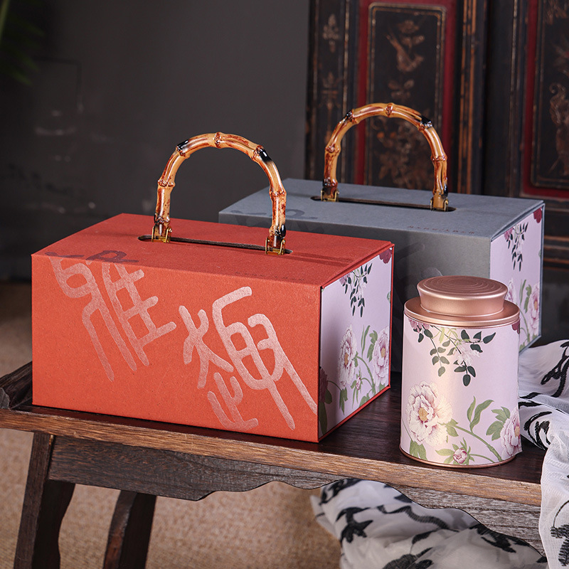 高端铁观音茶叶包装罐茶盒古树红茶铁罐空罐大红袍金骏眉礼盒空盒