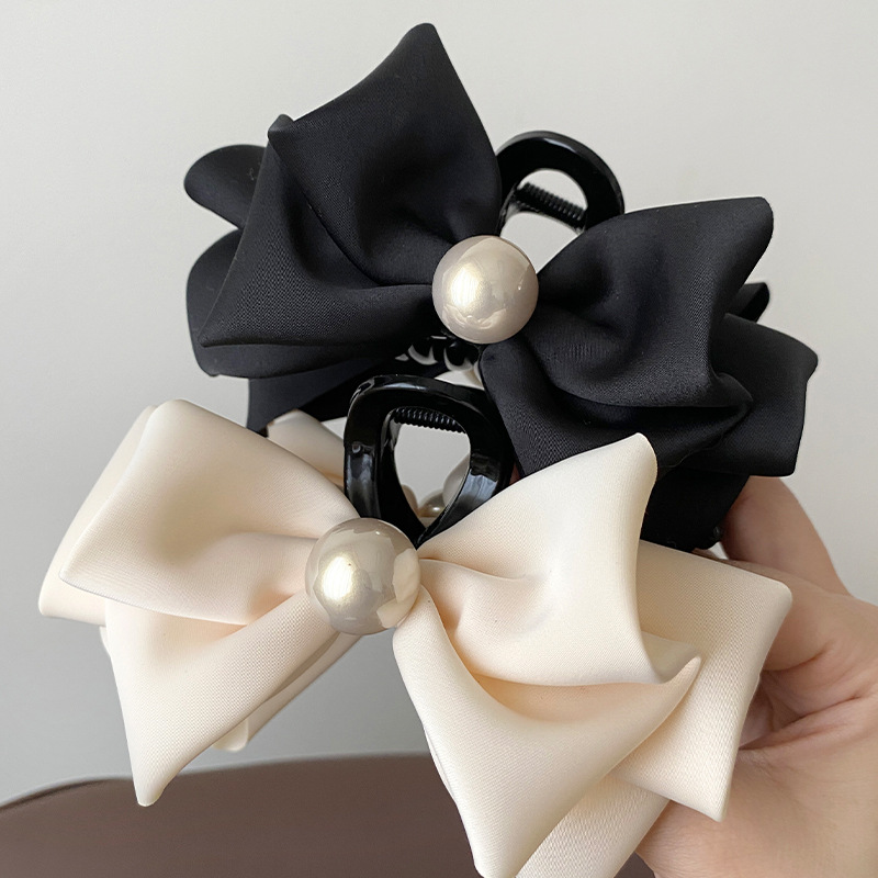 5,12 Zoll Retro-Haifischclip mit großer Schleife für Damen – Vintage-Haarspange mit voluminösem Design, hochwertiges Haar-Accessoire – Detail 8