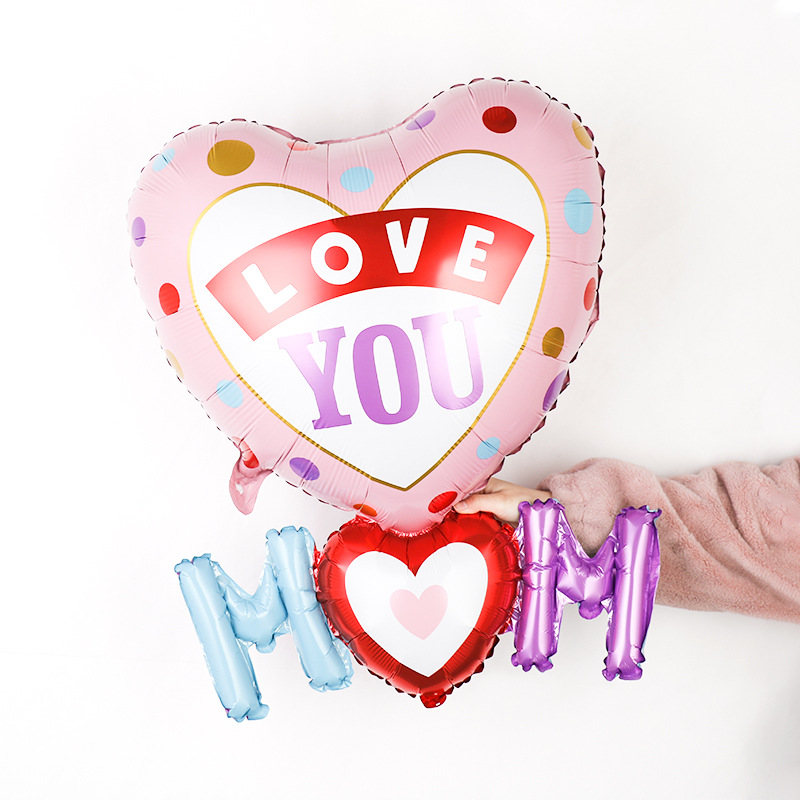 Mother's Day Letter Aluminum Film Party Birthday Balloons display picture 6