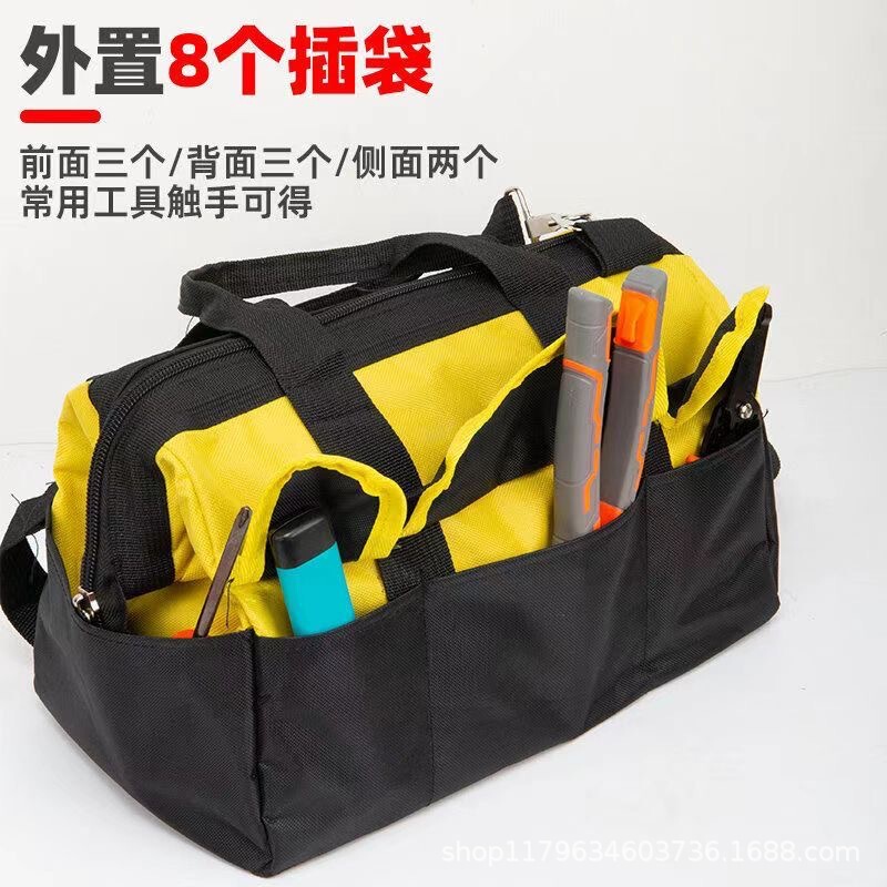 Electrician's Oxford Cloth Tool Bag, Tool Storage Bag, Repair Kit, Thickened Wear-Resistant Crossbody Bag, Factory Direct Sales and Wholesale