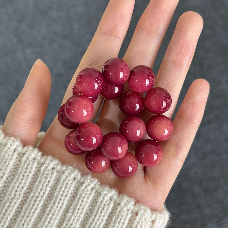 보라색 장미 구슬