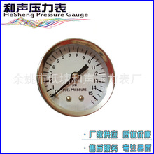 厂家供应NPTBSPBST接头普通压力表Y50轴向胎压表1BAR负压表