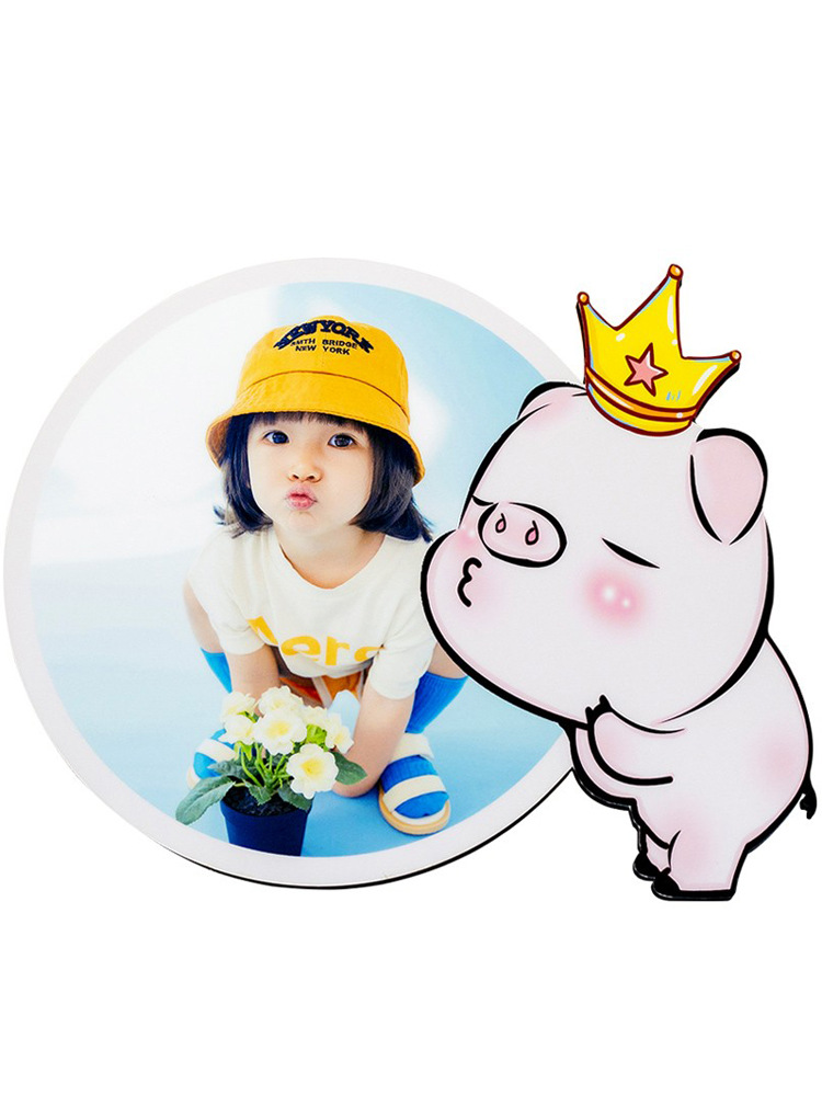 Convert BB4C wholesale twelve zodiac large Korean crystal display table baby children photo frame into a photo frame pull