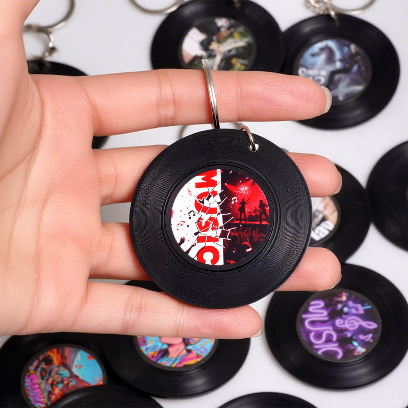 Nfc Acrylic Cd Vinyl Record Keychain Rap Star Merchandise Creative Pendant