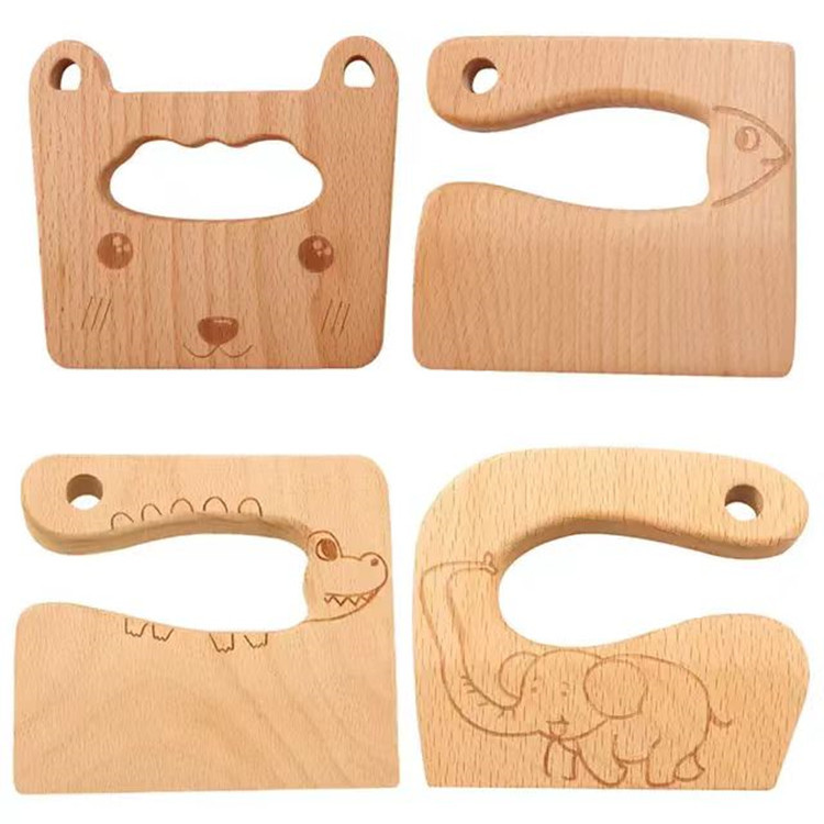 Cuchillo de haya cuchillo de seguridad corte fruta alimentos cocina kindergarten educación temprana clase estudiantes cuchillo especial