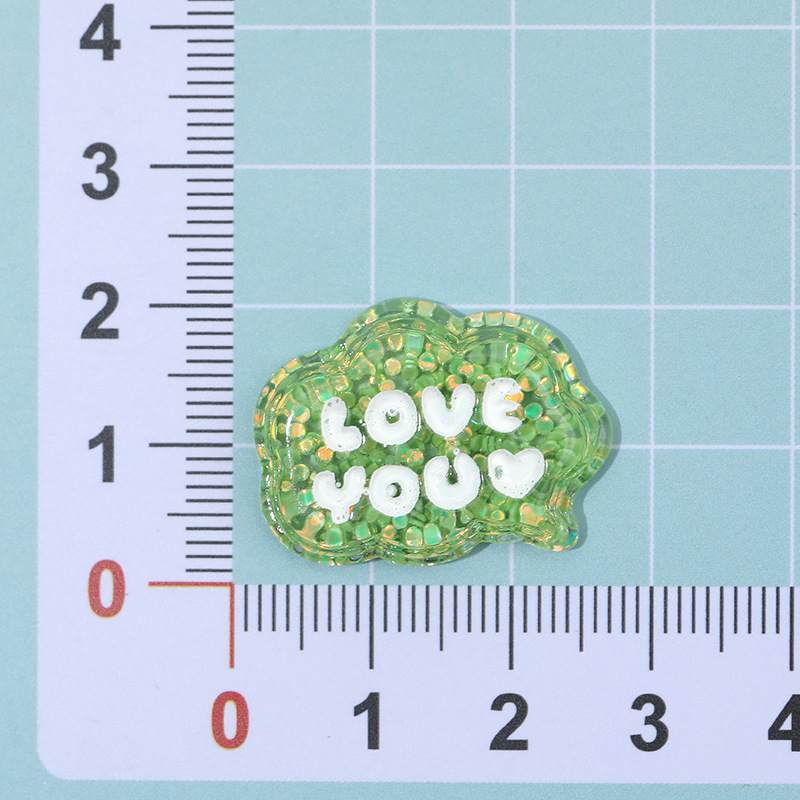 Hielo transparente brillo nube marca resina accesorios DIY joyería crema pegamento horquilla caja del teléfono colgante material al por mayor