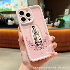 聖女マリア iPhone11/12/13/14/15/16Promax対応 全面保護ケース xs