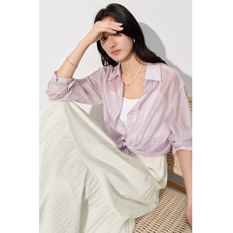 Basic Versatile and Popular Classic Style Shirt for Women 2026 New Model Exquisite Commuter Top 1H3920321 Basic Versatile and Popular Classic Style Shirt for Women 2026 New Model Exquisite Commuter Top 1H3920321