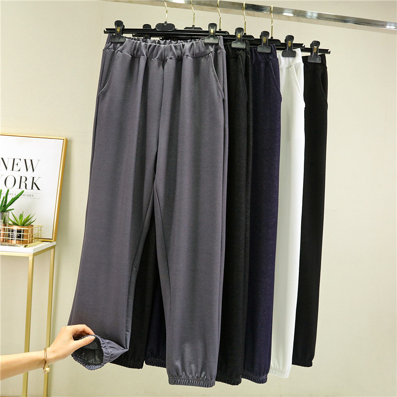 New High Waist Jeans Loose Large Size Slimming Wide Leg Pants Women's Inner Trousers Nose Casual Pants Trendy Straight Leg Pants