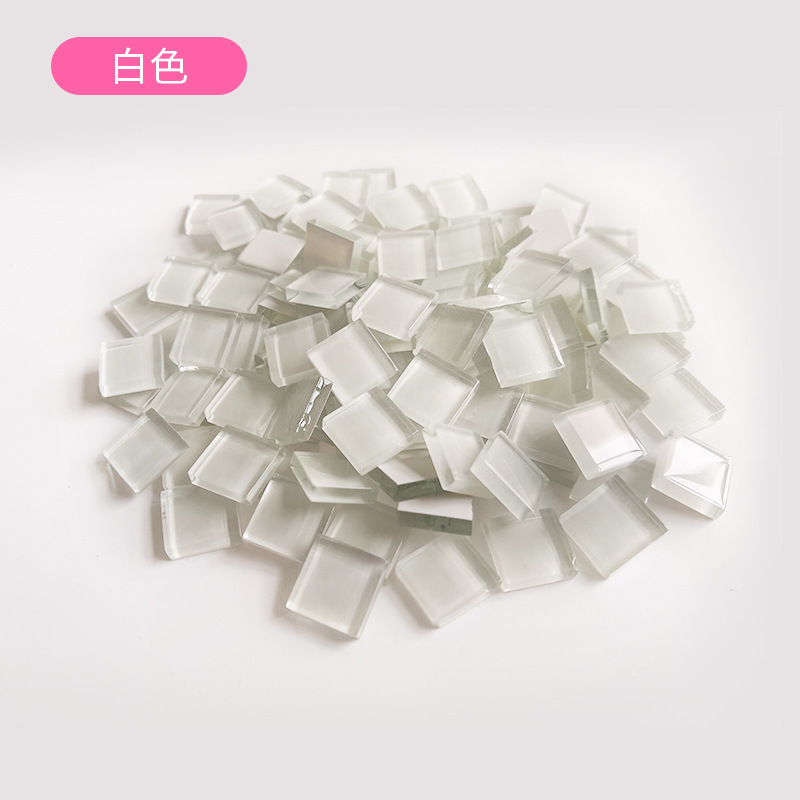 特价1.5cm水晶玻璃马赛克大散颗粒diy手工材料拼贴画创意美工区|undefined