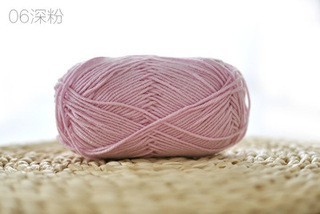 [Envío gratis] productos genuinos de cuatro hebras hilo de algodón de leche hilo de bebé muñeca hilo de algodón ganchillo lindo muñeca lana 4-Strand